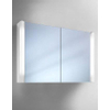Schneider MoanaLine spiegelkast met 2 deuren met 2x TL verlichting 90x64cm aluminium 2000239 Schneider MoanaLine spiegelkast met 2 deuren met 2x TL verlichting 90x64cm aluminium 2000239