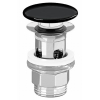 Villeroy en boch push open design afvoerplug 11/4 keramische afdekking zwart GA15721 Villeroy en boch push open design afvoerplug 11/4 keramische afdekking zwart GA15721