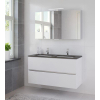 Bruynzeel Miko badmeubelset 121x66.5x51cm met spiegelkast dubbele kom mat wit GA21495 Bruynzeel Miko badmeubelset 121x66.5x51cm met spiegelkast dubbele kom mat wit GA21495