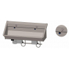 Intersan Sanilav wasgoot 120cm met 2 electronische kranen inox 304 102M9 GA32529 Intersan Sanilav wasgoot 120cm met 2 electronische kranen inox 304 102M9 GA32529