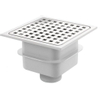 Van Den Berg siphon de sol en ABS avec grille en inox 15x15 o sortie 50mm GA91318