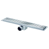 Van Den Berg afvoergoot 60cm met flens zijafvoer 50mm RVS GA83398 Van Den Berg afvoergoot 60cm met flens zijafvoer 50mm RVS GA83398