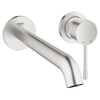 Grohe Essence new m size afdekset 2 gats wand wastafelkraan uitloop 23cm supersteel SW73262 Grohe Essence new m size afdekset 2 gats wand wastafelkraan uitloop 23cm supersteel SW73262