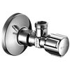 Schell Comfort robinet d'arrêt d'angle à raccords à compression avec poignée Comfort sans rosace 1/2x3/8 classe de débit A chrome GA70677
