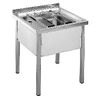 Franke Sirius uitstortbak met onderstel 60x60x65cm RVS GA71100 Franke Sirius uitstortbak met onderstel 60x60x65cm RVS GA71100