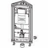 Geberit Gis easy WC element H120 voor hoekmontage met reservoir UP320 120x60cm met frontbediening 0700136 Geberit Gis easy WC element H120 voor hoekmontage met reservoir UP320 120x60cm met frontbediening 0700136