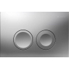 Geberit Delta21 bedieningsplaat, 2-toets spoeling frontbediening voor toilet 24.6x16.4cm mat chroom 0701180 Geberit Delta21 bedieningsplaat, 2-toets spoeling frontbediening voor toilet 24.6x16.4cm mat chroom 0701180