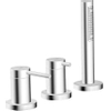 Hansa Designo afdekset 3 gats badrandcombinatie chroom GA98082 Hansa Designo afdekset 3 gats badrandcombinatie chroom GA98082