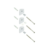 Hansgrohe Raindance Hoekmontageset - voor glijstang 90cm Raindance Unica - 3 wandsteunen - hoogglans chroom 0443964