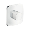 Hansgrohe PuraVida afbouwdeel voor inbouw thermostaat highflow wit chroom 0451088 Hansgrohe PuraVida afbouwdeel voor inbouw thermostaat highflow wit chroom 0451088