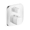 Hansgrohe PuraVida afbouwdeel voor thermostaat met stopkraan wit/chroom 0451090 Hansgrohe PuraVida afbouwdeel voor thermostaat met stopkraan wit/chroom 0451090