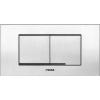 Wisa XT Kantos plaque de commande plastique acier mécanique 208x111mm avec double chasse pour élément WC XT RVS 0701586