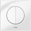 Wisa Maro Plaque de commande carrée plastique dualflush DF blanc 0704433