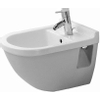 Duravit Starck 3 Wandbidet - 355x320x540mm - 1 kraangat overl w.gliss - wondergliss - glans wit 0314145