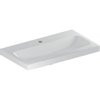 Geberit Icon Light lavabo 75x42x17cm 1 vasque 1 trou de robinet Au milieu sans trop-plein Céramique Blanc brillant SW568542