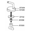 Pressalit uni charnière pour abattant de WC 2000 et T2 inox GA44391