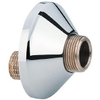 Grohe S-koppeling - met rozet - per stuk - 1/2x1/2 inch - chroom 0434847