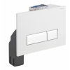 Geberit Sigma 40 bedieningsplaat met duofresh geurafzuigingsset glas wit aluminium SW28809