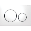 Geberit Sigma20 bedieningsplaat kleuren:plaat ring knop wit chroom wit TWEEDEKANS OUT3531