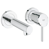 Grohe Concetto afbouwdeel v 2 gats inbouw wandkraan met uitloop chroom 0442177 Grohe Concetto afbouwdeel v 2 gats inbouw wandkraan met uitloop chroom 0442177