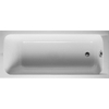 Duravit D-code Kunststof bad acryl rechthoekig - 160x70x40cm - zonder poten (afvoer bij voeteneinde) - glans wit 0297511
