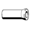 Viega raccord de cuvette droit 110x400mm blanc GA75469