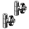 Viega Eleganta hoekstopkraan m roset 1/2x10mm set van 2 stuks chroom GA78658 Viega Eleganta hoekstopkraan m roset 1/2x10mm set van 2 stuks chroom GA78658