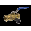 Vsh Premium kogelkraan 2x knel 28 mm met aftap messing GA49503 Vsh Premium kogelkraan 2x knel 28 mm met aftap messing GA49503