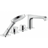 Axor Citterio E Set de finition pour robinet de baignoire thermostatique sur gorge 4 trous chrome GA54305 Axor Citterio E Set de finition pour robinet de baignoire thermostatique sur gorge 4 trous chrome GA54305