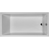 Duravit Starck 1 Baignoire encastrable rectangulaire avec trop plein 180x90x46cm avec appuie dos acrylique Blanc 0297507