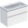 Ensemble de meuble Geberit iCon 90x63x48cm 2 tiroirs avec softclose Panneau de particules Blanc SW637807