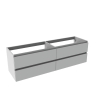 Bruynzeel Palitano meuble sous lavabo 160cm 4 tiroirs pour double waste brilliant blanc GA10390 Bruynzeel Palitano meuble sous lavabo 160cm 4 tiroirs pour double waste brilliant blanc GA10390