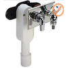 Viega siphon encastré pour machine à laver avec robinet aérateur de raccordement blanc GA46145
