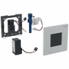 Geberit Type 30 urinoir bedieningsplaat met netvoeding wit chroom wit SW64032 Geberit Type 30 urinoir bedieningsplaat met netvoeding wit chroom wit SW64032