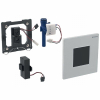 Geberit Type 30 urinoir bedieningsplaat met batterijvoeding wit chroom wit SW64027 Geberit Type 30 urinoir bedieningsplaat met batterijvoeding wit chroom wit SW64027