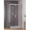 Kinedo Kinespace nis schuifdeur 160x201cm m vast paneel rechts chroom profiel helder glas SW66405 Kinedo Kinespace nis schuifdeur 160x201cm m vast paneel rechts chroom profiel helder glas SW66405
