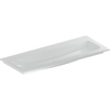 Geberit ICon meubelwastafel - 120x48x13cm - 1 wasbak - 0 kraangaten - zonder overloopgat vuilafstotend - keramiek - glans wit SW568528