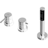 Hansa Hansastela Partie de finition pour mélangeur bain sur gorge 3 trous chrome 0390183 Hansa Hansastela Partie de finition pour mélangeur bain sur gorge 3 trous chrome 0390183
