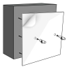LoooX opbouwmontageset t.b.v. CBOX60 SW89013 LoooX opbouwmontageset t.b.v. CBOX60 SW89013