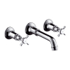 AXOR Montreux 3 gats wand wastafelkraan Chroom GA65336 AXOR Montreux 3 gats wand wastafelkraan Chroom GA65336