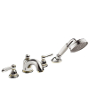 Axor Carlton afdekset voor 4 gats badrandcombinatie rechte greep Chroom GA29368 Axor Carlton afdekset voor 4 gats badrandcombinatie rechte greep Chroom GA29368