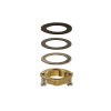 Hansgrohe Schachtbevestigingsset compleet - messing (goud) GA52900
