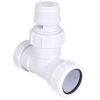 Walraven Mcalpine ventapipe jr beluchter met t stuk 40 mm wit TWEEDEKANS OUT14521