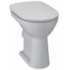 Jika Lyra plus - Staand toilet - verhoogd +6 - AO aansluiting - vlakspoel - keramiek - glans wit SW93584