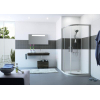 Huppe Classics 2 kwartrond met schuifdeur 80 80x190cm r550 matzilver antiplaque glas GA90880 Huppe Classics 2 kwartrond met schuifdeur 80 80x190cm r550 matzilver antiplaque glas GA90880