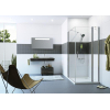 Huppe Classics 2 draaideur 80x200cm met segment matzilver helder glas GA60512 Huppe Classics 2 draaideur 80x200cm met segment matzilver helder glas GA60512