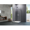 Huppe Design pure draaideur 100x200cm met segment matzilver helder glas GA10747 Huppe Design pure draaideur 100x200cm met segment matzilver helder glas GA10747