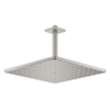 GROHE Rainshower Mono 310 Cube Douche de tête - 31x31cm - 1 jet - bras de plafond 14,2cm - supersteel SW438887