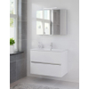 Bruynzeel Miko badmeubelset 91x66x51cm met spiegelkast mat wit SW20733 Bruynzeel Miko badmeubelset 91x66x51cm met spiegelkast mat wit SW20733