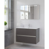 Bruynzeel Miko badmeubelset 101x66x51cm met spiegel grafiet GA34412 Bruynzeel Miko badmeubelset 101x66x51cm met spiegel grafiet GA34412
